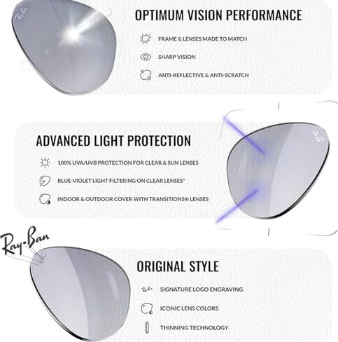 Ray-Ban RB2216 مستطيل الشكل الشمسي مع حزمة مجموعة النظارات الرسمية in Kuwait