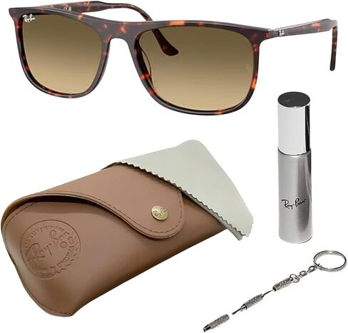 Ray-Ban RB2216 مستطيل الشكل الشمسي مع حزمة مجموعة النظارات الرسمية in Kuwait
