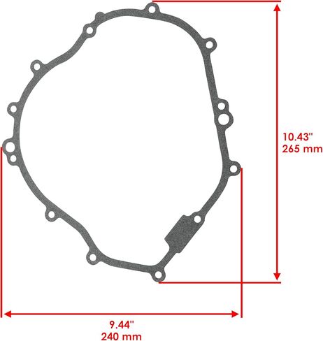 طوقا الثابت Caltric متوافق مع Yamaha Bruin 350 YFM350F 4x4 Hunter Hardwoods 2004-2006 Gasket in Saudi Arabia