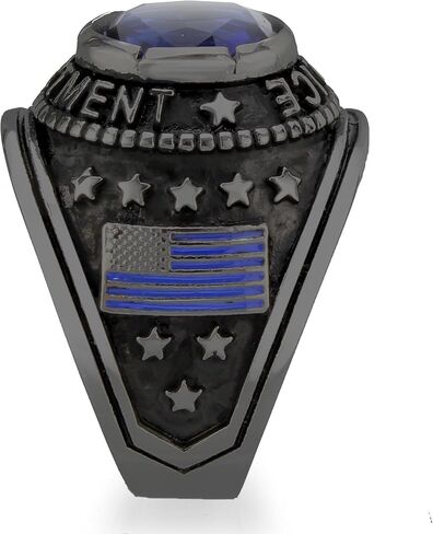 MIA ARTE MENS Custom US US VINTAGE ORBING SHIELD RING مع اسم محفور | TK316 متين الفولاذ المقاوم للصدأ | حجم 8-14 in Saudi Arabia