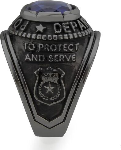 MIA ARTE MENS Custom US US VINTAGE ORBING SHIELD RING مع اسم محفور | TK316 متين الفولاذ المقاوم للصدأ | حجم 8-14 in Saudi Arabia