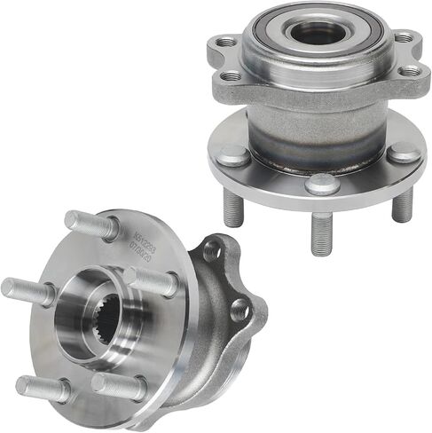 Detroit Axle - 2 مراكز تحمل العجلات الخلفية لعام 2005-2009 Subaru Outback Legacy ، مجموعة محمل العجلات ومجموعة مجموعة المحور ، 2006 2007 2008 Pair Hubs Assemblies in Saudi Arabia