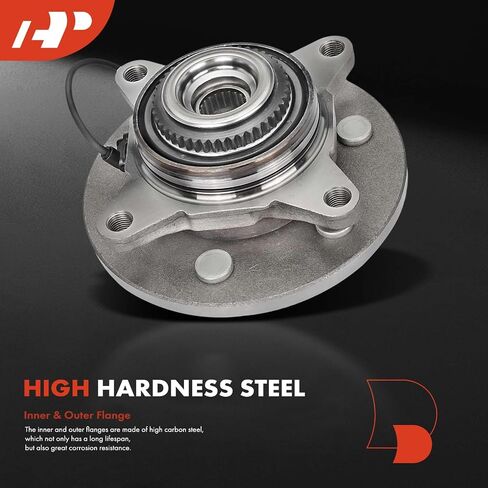 A-Premium Front Wheel Bearing and Hub Assembly with ABS & 6-Lug Compatible with Ford Expedition 2000-2006 & Lincoln Navigator 2000-2006, 4WD Only in Saudi Arabia