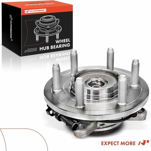A-Premium Front Wheel Bearing and Hub Assembly with ABS & 6-Lug Compatible with Ford Expedition 2000-2006 & Lincoln Navigator 2000-2006, 4WD Only in Saudi Arabia