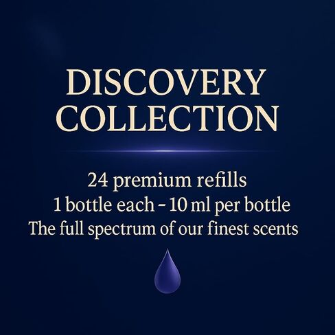 مجموعة سائل معطر الهواء من 24 × 10 مل - إعادة ملء معطر الهواء الذكي - إعادة ملء العطور - إعادة ملء نشر السيارات (مجموعة الاكتشاف) in Kuwait