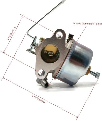 The ROP Shop Carburetor with Gasket for Tecumseh H30-35387V, H30-35387W, H30-35387X Tillers in Saudi Arabia