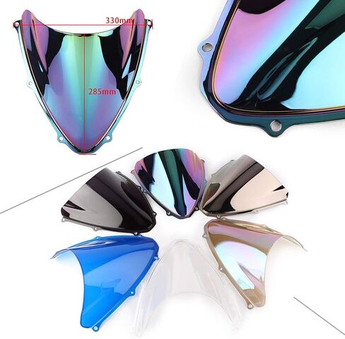 Gzyf Motorcycle Windshield يناسب Uzuki GSXR 600/750 2006-2007 K6 ، Iridium العميق in Kuwait