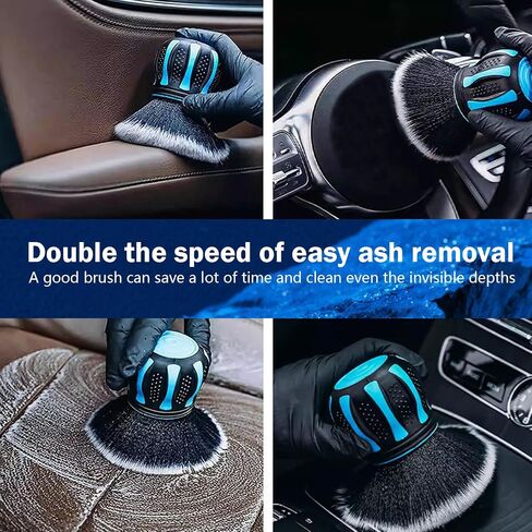 Leechio 1 PC Car Detail Brush ، فرشاة تفصيلية ناعمة للغاية ، فرشاة تفصيلية كروية مع رف التخزين ، أدوات تنظيف السيارات الشاملة ، لمعظم السيارات والشاحنات وسيارات الدفع الرباعي (الأزرق) in Saudi Arabia