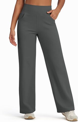 G4free Fleece سراويل مبطنة سراويل يوجا الساق مع جيوب غير رسمية عالي الخصر محيط 29 "/31"/33 " in Saudi Arabia