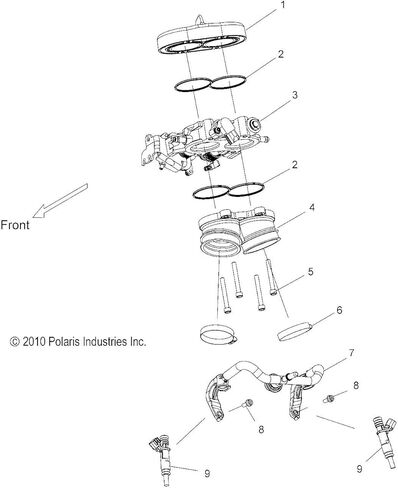 Polaris Victory Motorcycles Throttle Body Seal, Genuine OEM Part 5412882, Qty 1 in Saudi Arabia