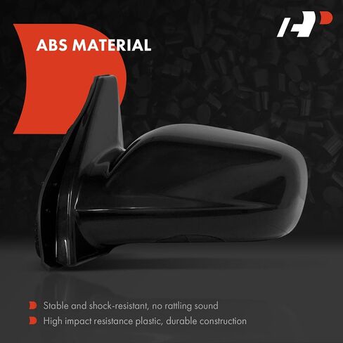 A-Premium Driver Side Manual Door Mirror - Compatible with Toyota Matrix 2003-2008 - Non-Heated, Non-Folding, Black Outside Rear View Mirror - Replace# 8794002400 in Saudi Arabia