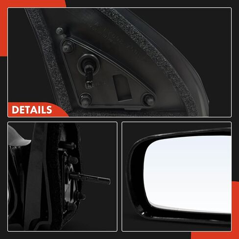A-Premium Driver Side Manual Door Mirror - Compatible with Toyota Matrix 2003-2008 - Non-Heated, Non-Folding, Black Outside Rear View Mirror - Replace# 8794002400 in Saudi Arabia