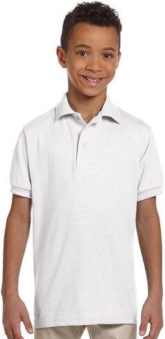 Jerzees Youth 50/50 Jersey Polo 437Y in Kuwait