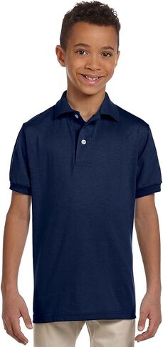 Jerzees Youth 50/50 Jersey Polo 437Y in Kuwait