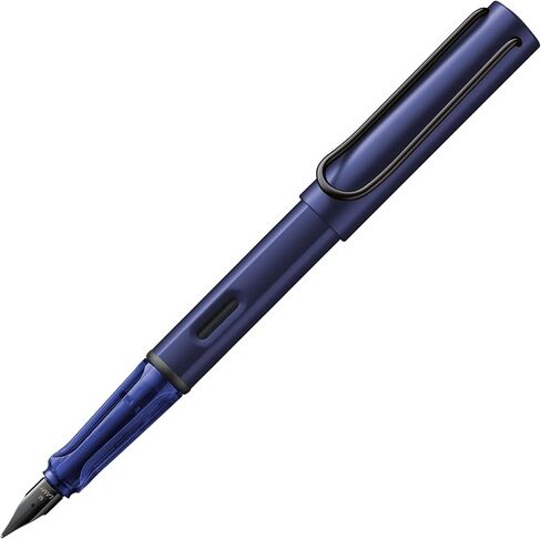 Lamy al -Star Aquatic - قلم نافورة مع قبضة مريحة ورسالة فولاذية مصقولة في حجم EF - جسم الألومنيوم خفيف الوزن - بما في ذلك خرطوشة Lamy T 10 الأزرق - اليد اليمنى in Kuwait