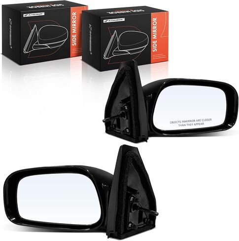 A-Premium Driver Side Manual Door Mirror - Compatible with Toyota Matrix 2003-2008 - Non-Heated, Non-Folding, Black Outside Rear View Mirror - Replace# 8794002400 in Saudi Arabia