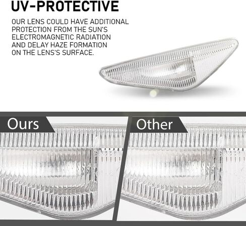 LED Side Marker Light Turn Signal Lights Clear Lens Pair Clear Lens Compatible with BMW X5 E70 2007-2014, Fit X3 F25 2011-2015, Fit X6 E71 2008-2014 63137171007, 63137171008 in Saudi Arabia