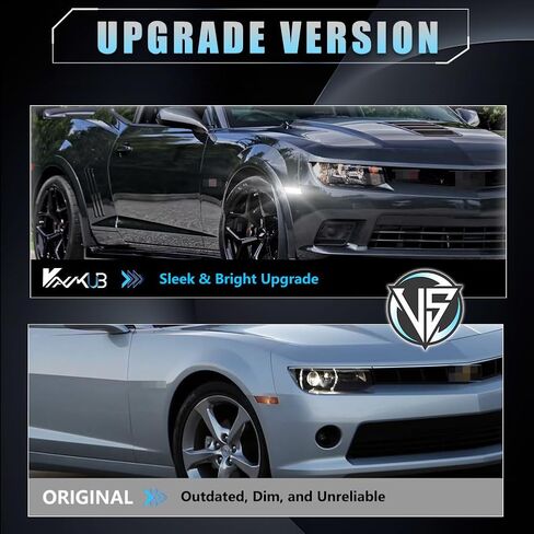 LED Side Marker Lights عدسة واضحة لـ Chevy Camaro 2010 2011 2012 2013 2014 ، 5th Gen Camaro Blue Front Bumper Fender Marker Lamps ، أضواء عاكسات العلامات الجانبية ، 4 PCS in Kuwait