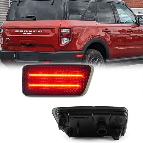 For 2021-2023 Ford Bronco Sport Front Amber LED Bumper Side Marker Lights,Amber Turn Signal Lamps,M1PZ 15A201 B, M1PZ15A201B, M1PZ-15A201-B in Kuwait