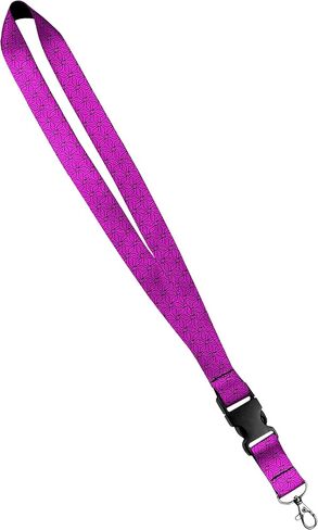 PRINT LANYARD - قلادة ساتان مفاتيح مع مشبك الإصدار الجانبي والمفاجئ ، حامل شارة الهوية - 1 بوصة ، الكون in Kuwait