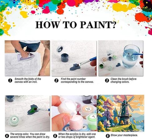 طلاء Zythron بواسطة مجموعات الأرقام للبالغين ، والطلاء حسب العدد المناظر الطبيعية للمبتدئين للبالغين ، وملف غروب الشمس مع الطلاء الأكريلي in Kuwait