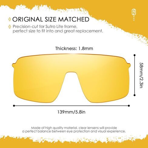 ANSI Z87.1 Replacement Lenses For Oakley Sutro Lite OO9463 Sunglasses in Kuwait