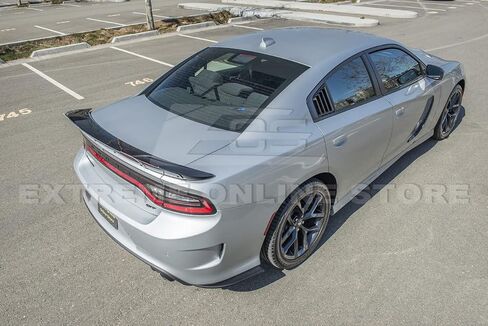 استبدال لشاحن دودج عام 2015- الحاضر | SRT8 HELLCAT مطول على غرار الجذع الخلفي الشفاه مع المفسد Wickerbill (ABS البلاستيك - مطلية بلون لامع) in Kuwait