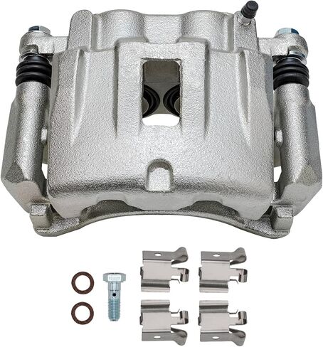 Detroit Axle - Front Right Brake Caliper لعام 1999-2004 Jeep Grand Cherokee Passenger Side Disciper Caliper W/Bracket 2000 2001 2002 2003 استبدال in Saudi Arabia