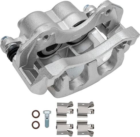 Detroit Axle - Front Right Brake Caliper لعام 1999-2004 Jeep Grand Cherokee Passenger Side Disciper Caliper W/Bracket 2000 2001 2002 2003 استبدال in Saudi Arabia