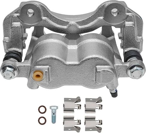 Detroit Axle - Front Right Brake Caliper لعام 1999-2004 Jeep Grand Cherokee Passenger Side Disciper Caliper W/Bracket 2000 2001 2002 2003 استبدال in Saudi Arabia