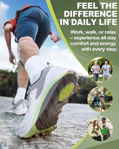 OrthoComfoot High Arch Support Insoles for Women & Men – Orthotic Inserts for Plantar Fasciitis, Flat Feet, Heel Pain Relief, Comfortable Arch Shoe Soles for Standing All-Day, Size 8 Men/10 Women in Saudi Arabia