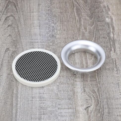 Motorcycle Carburetor Air Filter Cup with Net 55mm Velocity Stack Intake Wind Horn Cup Replacement Suitable for Scooter Motorcycle ATV PWK32 34mm Carburetor, Silver in Saudi Arabia