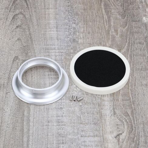 Motorcycle Carburetor Air Filter Cup with Net 55mm Velocity Stack Intake Wind Horn Cup Replacement Suitable for Scooter Motorcycle ATV PWK32 34mm Carburetor, Silver in Saudi Arabia