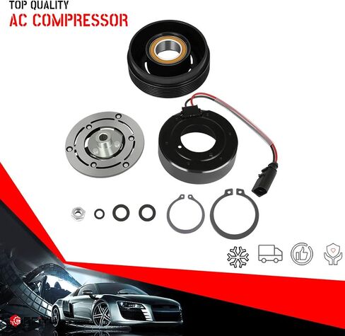 مجموعة القابض CCIYU AC تناسب فولكس واجن للغولف 2.8L 1999 2000 2001 Auto Repair A/C Clutch Assembly 7M3820303 7M3820803B in Saudi Arabia