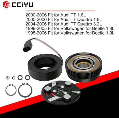 مجموعة القابض CCIYU AC تناسب فولكس واجن للغولف 2.8L 1999 2000 2001 Auto Repair A/C Clutch Assembly 7M3820303 7M3820803B in Saudi Arabia