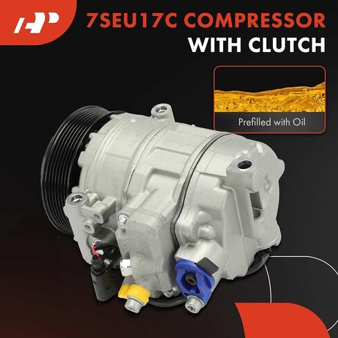 A-Premium Air Conditioner AC Compressor with Clutch Compatible with Porsche Panamera 2010-2016, 3.0L 3.6L 4.8L in Saudi Arabia