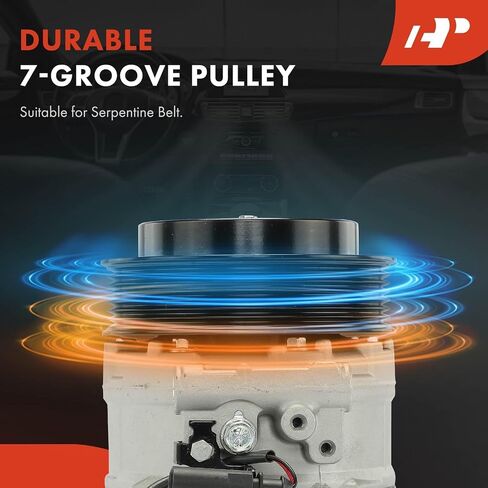 A-Premium Air Conditioner AC Compressor with Clutch Compatible with Porsche Panamera 2010-2016, 3.0L 3.6L 4.8L in Saudi Arabia