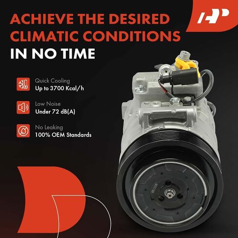 A-Premium Air Conditioner AC Compressor with Clutch Compatible with Porsche Panamera 2010-2016, 3.0L 3.6L 4.8L in Saudi Arabia