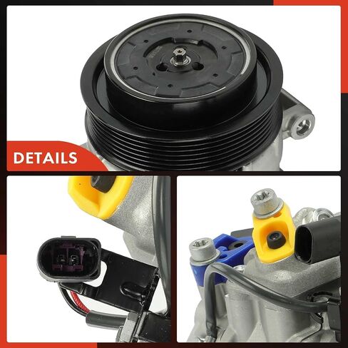 A-Premium Air Conditioner AC Compressor with Clutch Compatible with Porsche Panamera 2010-2016, 3.0L 3.6L 4.8L in Saudi Arabia