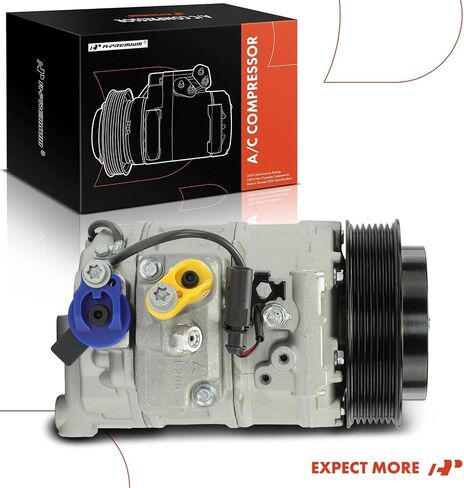 A-Premium Air Conditioner AC Compressor with Clutch Compatible with Porsche Panamera 2010-2016, 3.0L 3.6L 4.8L in Saudi Arabia