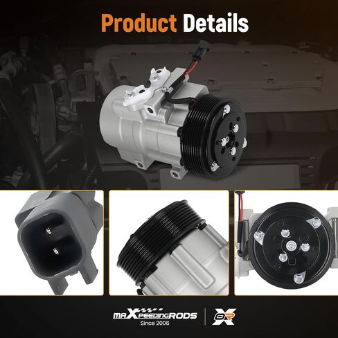 maXpeedingrods A/C Compressor with Clutch For Ford F-250 F-350 F-450 F-550 Super Duty Replaces CO11358C in Saudi Arabia