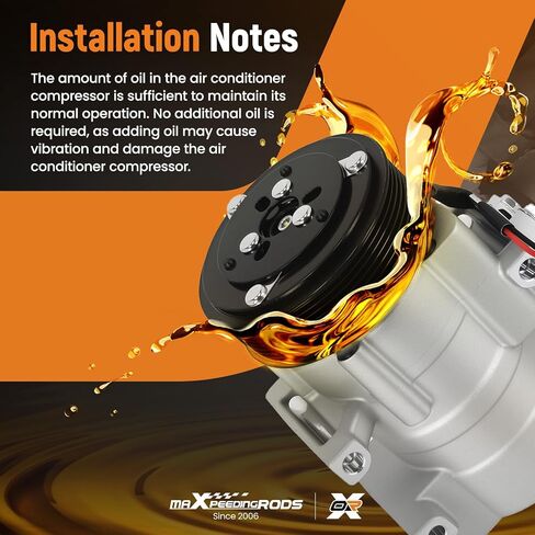 maXpeedingrods A/C Compressor with Clutch For Ford F-250 F-350 F-450 F-550 Super Duty Replaces CO11358C in Saudi Arabia