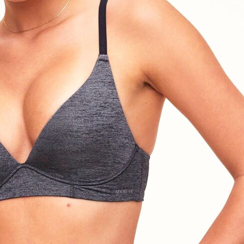 Adore Me Helynn Contour Racerback - 30A-38DD Wireless Plunge Bra for Women with Adjustable Straps, Pull On Women's Bra in Saudi Arabia