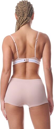 Tommy Hilfiger Womens Micro Push-Up Bra with Underwire and Lace Trim 2-Pack, TH Letters/Balanced Beige, 34B in Saudi Arabia