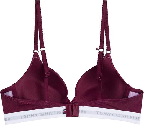 Tommy Hilfiger Womens Micro Push-Up Bra with Underwire and Lace Trim 2-Pack, TH Letters/Balanced Beige, 34B in Saudi Arabia