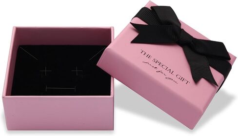 14pcs Small pink Cardboard Gift Jewelry Boxes for Necklace, Earring, Ring, Pendant, Bracelet, Anklet, Jewelry Holder，Bulk Gift Box jewelry display (pink with white stripes) in Saudi Arabia