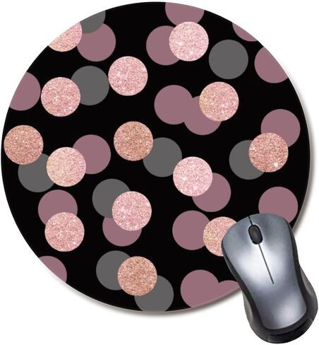 Gaming Mouse Pad, Round Mousepad for Computer Laptop Non-Slip Rubber Desk Mat,Cute Office Accessories (8 Inch) - Sand Shell Starfish Seashells in Saudi Arabia