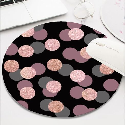 Gaming Mouse Pad, Round Mousepad for Computer Laptop Non-Slip Rubber Desk Mat,Cute Office Accessories (8 Inch) - Sand Shell Starfish Seashells in Saudi Arabia