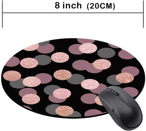 Gaming Mouse Pad, Round Mousepad for Computer Laptop Non-Slip Rubber Desk Mat,Cute Office Accessories (8 Inch) - Sand Shell Starfish Seashells in Saudi Arabia