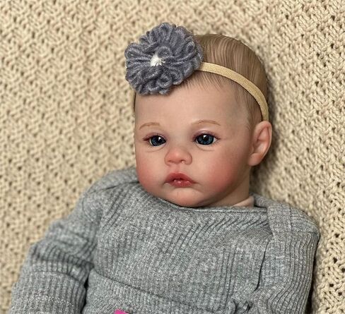 Angelbaby لطيف حديثي الولادة تولد دمية الطفل ، 19 بوصة نابضة بالحياة من جديد سيليكون طفلة ناعم مرجح الجسم واقعية حلوة BEBE in Kuwait